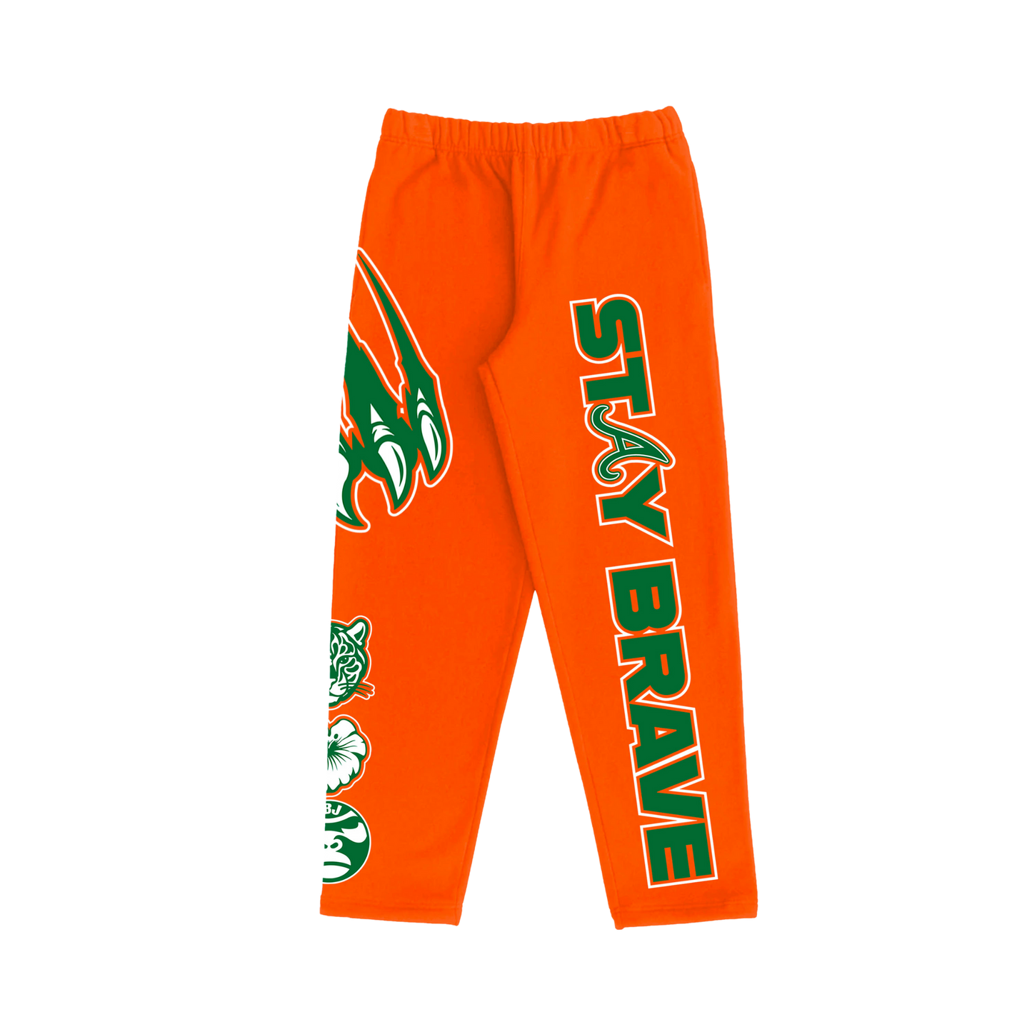 Stay Brave Orange Sweatpants