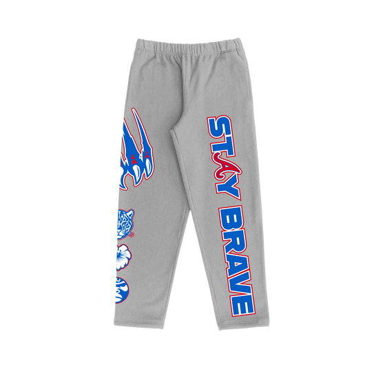 Stay Brave Gray/Blue Sweatpants